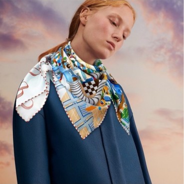 에르메스 여성 블루 스카프 - Hermes Womens Blue Scarf 