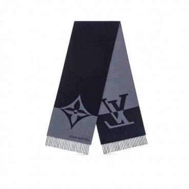 루이비통 남성 블랙 머플러 - Louis vuitton Mens Black Muffler 
