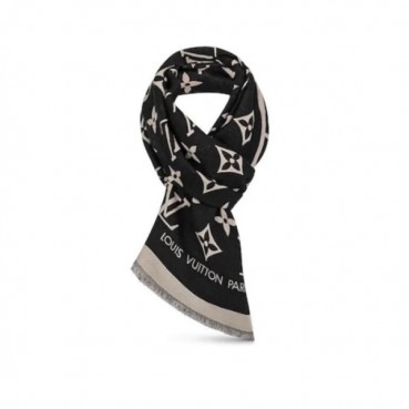 루이비통 여성 블랙 머플러 - Louis vuitton Womens Black Muffler 