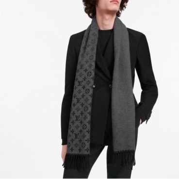 루이비통 남성 그레이 머플러 - Louis vuitton Mens Gray Muffler 