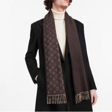 루이비통 남성 브라운 머플러 - Louis vuitton Mens Brown Muffler 