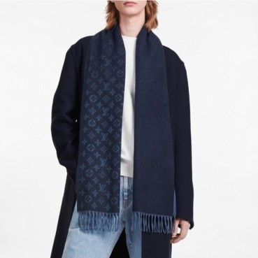 루이비통 남성 네이비 머플러 - Louis vuitton Mens Navy Muffler 