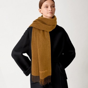 에르메스 여성 카멜 머플러 - Hermes Womens Camel Muffler 