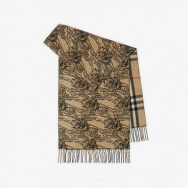 버버리 남/녀 카멜 머플러 - Burberry Unisex Camel Muffler 
