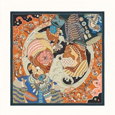 에르메스 여성 네이비 스카프 - Hermes Womens Navy Scarf 