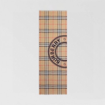 버버리 남/녀 카멜 머플러 - Burberry Unisex Camel Muffler 