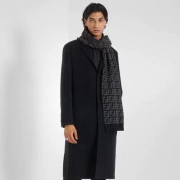 펜디 남성 블랙 머플러 - Fendi Mens Black Muffler 