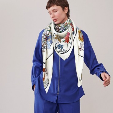 에르메스 여성 화이트 스카프 - Hermes Womens White Scarf 