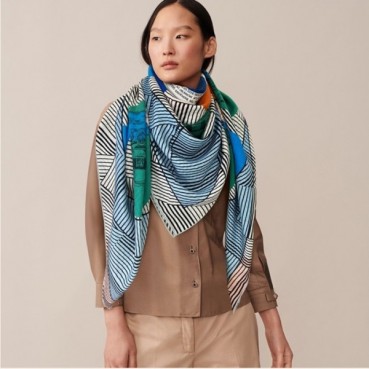 에르메스 여성 블루 스카프 - Hermes Womens Blue Scarf 
