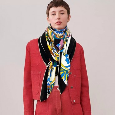 에르메스 여성 블랙 스카프 - Hermes Womens Black Scarf 