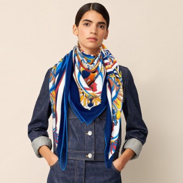 에르메스 여성 블루 스카프 - Hermes Womens Blue Scarf 