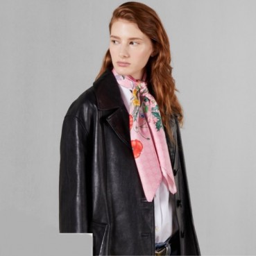 구찌 여성 핑크 스카프 - Gucci Womens Pink Scarf 