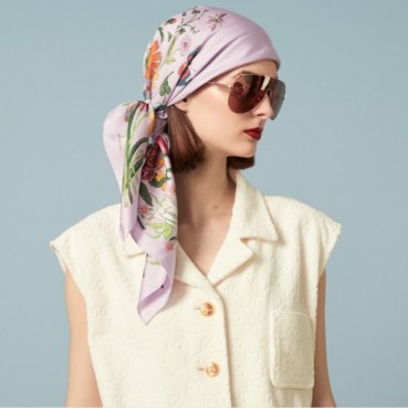 구찌 여성 퍼플 스카프 - Gucci Womens Purple Scarf 