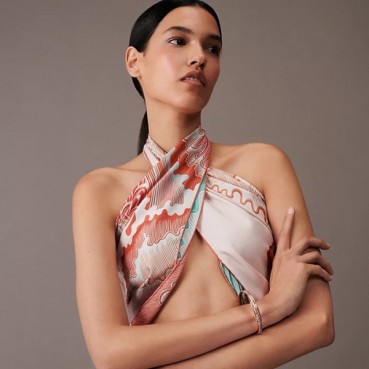 에르메스 여성 핑크 스카프 - Hermes Womens Pink Scarf 