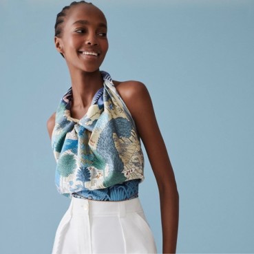 에르메스 여성 블루 스카프 - Hermes Womens Blue Scarf 