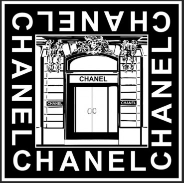 샤넬 여성 블랙 머플러 - Chanel Womens Black Muffler 