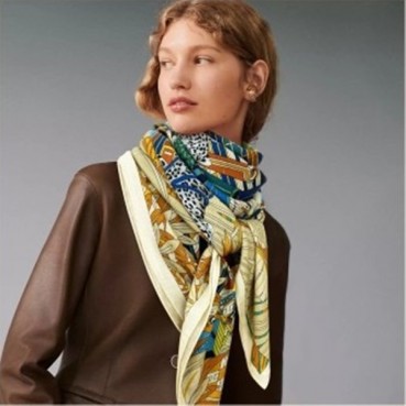 에르메스 여성 그린 양면 스카프 - Hermes Womens Green Scarf 