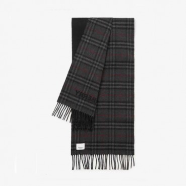 버버리 남성 그레이 양면 머플러 - Burberry Mens Gray Muffler 