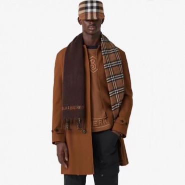 버버리 남성 브라운 양면 머플러 - Burberry Mens Brown Muffler 