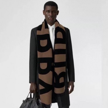 버버리 남성 브라운 양면 머플러 - Burberry Mens Brown Muffler 