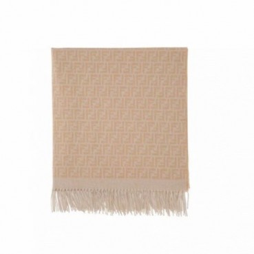 펜디 여성 베이지 양면 머플러 - Fendi Womens Beige Muffler 