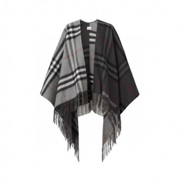 버버리 여성 그레이 양면 판쵸 - Burberry Womens Gray Pancho 