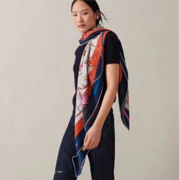 에르메스 여성 네이비 스카프 - Hermes Womens Navy Scarf 
