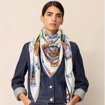에르메스 여성 블루 스카프 - Hermes Womens Blue Scarf 