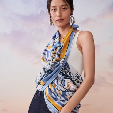 에르메스 여성 블루 스카프 - Hermes Womens Blue Scarf 