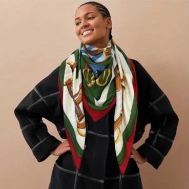 에르메스 여성 그린 스카프 - Hermes Womens Green Scarf 