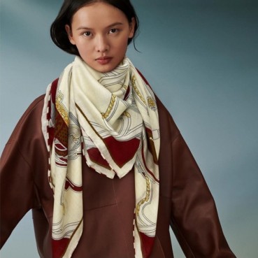 에르메스 여성 버건디 스카프 - Hermes Womens Bugundy Scarf 