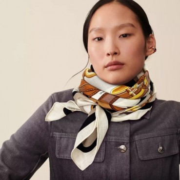 에르메스 여성 블랙 스카프 - Hermes Womens Black Scarf 