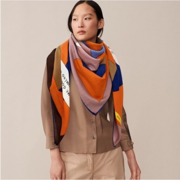 에르메스 여성 오렌지 스카프 - Hermes Womens Orange Scarf 