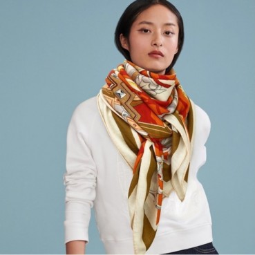 에르메스 여성 레드 스카프 - Hermes Womens Red Scarf 