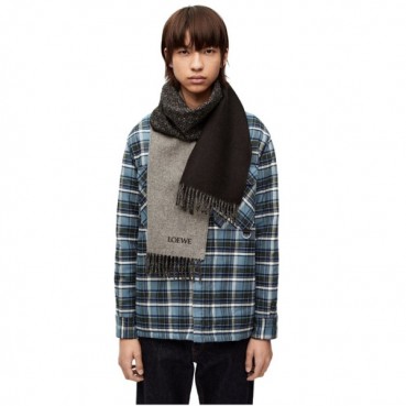 로에베 남성 블랙 머플러 - Loewe Mens Black Muffler 