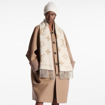 루이비통 여성 베이지 머플러 - Louis vuitton Womens Beige Muffler 