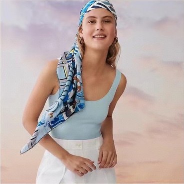 에르메스 여성 캐시 블루 스카프 - Hermes Womens Blue Scarf 