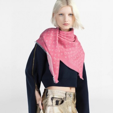 루이비통 여성 핑크 머플러 - Louis vuitton Womens Pink Muffler 