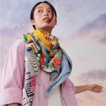 에르메스 여성 캐시 블루 스카프 - Hermes Womens Blue Scarf 