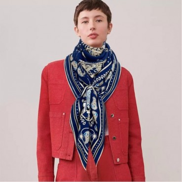 에르메스 여성 캐시 블루 스카프 - Hermes Womens Blue Scarf 