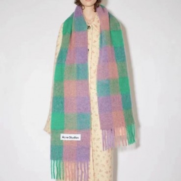아크네 남/녀 핑크 머플러 - Acne Unisex Pink Muffler 