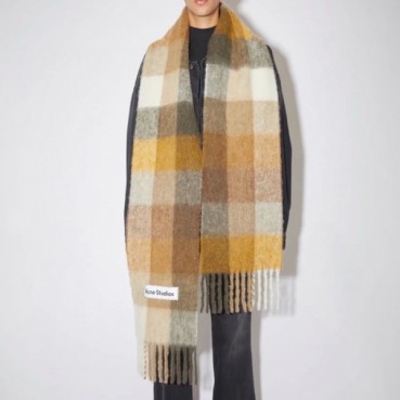아크네 남/녀 카멜 머플러 - Acne Unisex Camel Muffler 