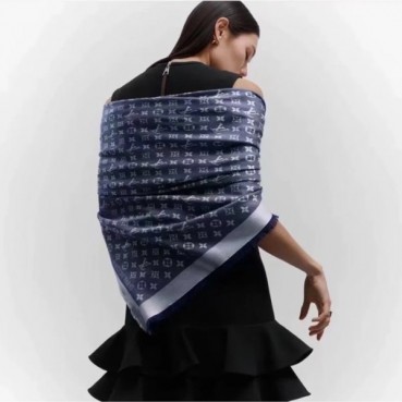 루이비통 여성 블루 머플러 - Louis vuitton Womens Blue Muffler 