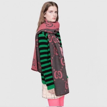 구찌 여성 핑크 머플러 - Gucci Womens Pink Muffler 
