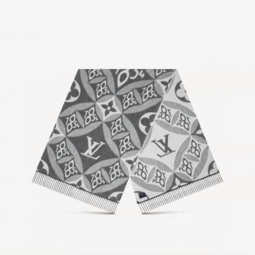 루이비통 남/녀 블랙 머플러 - Louis vuitton Unisex Black Muffler 