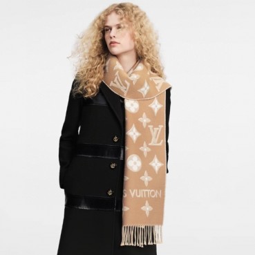 루이비통 여성 베이지 머플러 - Louis vuitton Womens Beige Muffler 