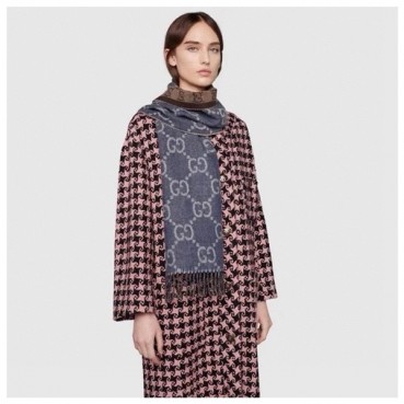 구찌 여성 블루 머플러 - Gucci Womens Blue Muffler 