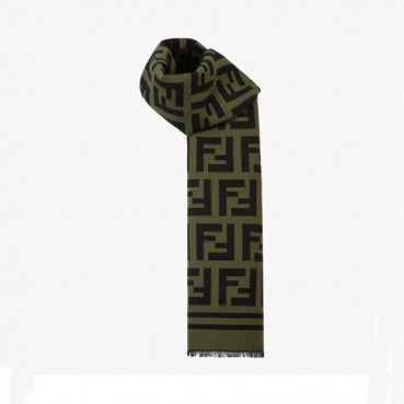 펜디 남/녀 그린 머플러 - Fendi Unisex Green Muffler 