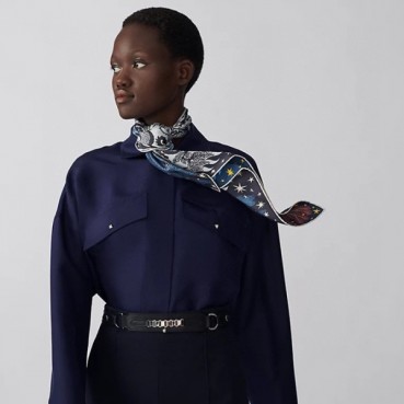 에르메스 여성 네이비 스카프 - Hermes Womens Navy Scarf 