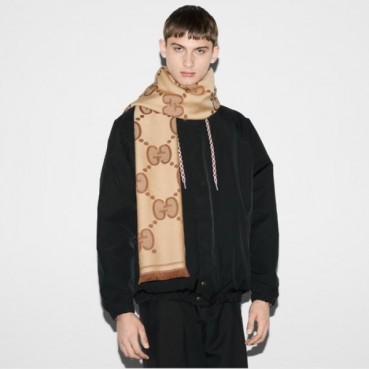 구찌 남성 베이지 머플러 - Gucci Mens Beige Muffler 